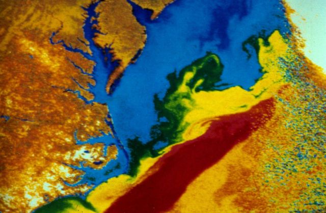 Infrared imagery of Gulf Stream off the Virginia Capes Picture