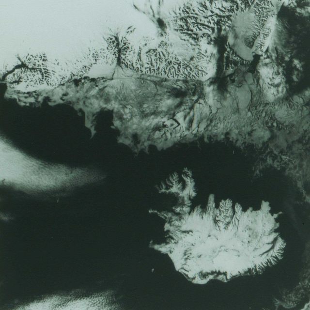 Iceland, the Denmark Strait with pack ice, and the coast of Greenland Picture