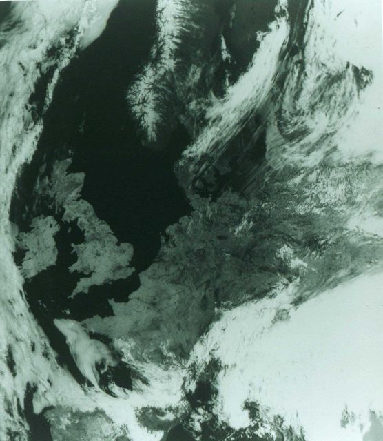 Northwestern Europe with snow covering the mountains of Norway Picture