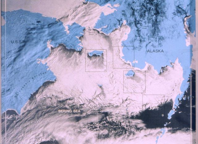 Ice cover in the Bering Sea. Picture