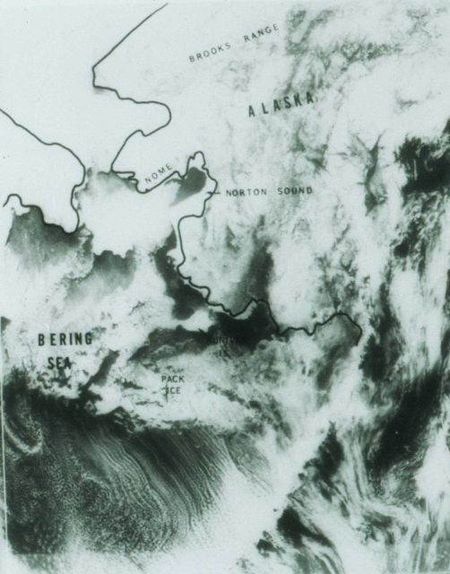 Ice cover in the Bering Sea. Picture