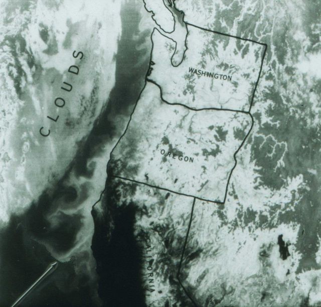 Coastal currents from northern California to Vancouver Island. Picture