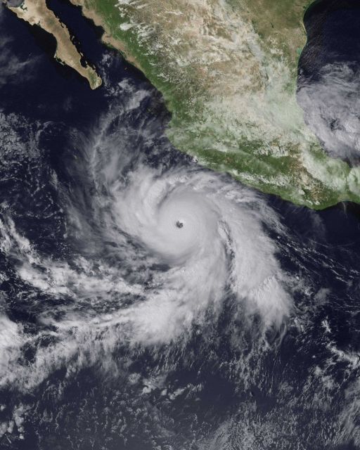 Hurricane Rick off the west coast of Mexico. Picture