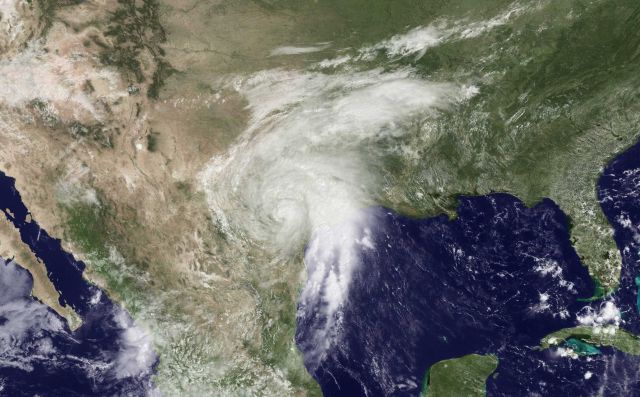 Tropical storm Hermine brought rain to Texas and the southern plains. Picture