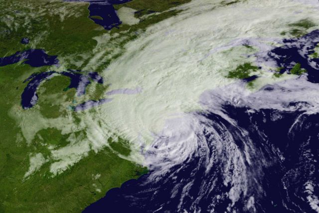 Hurricane Gloria made landfall three times before diminishing over New England Picture