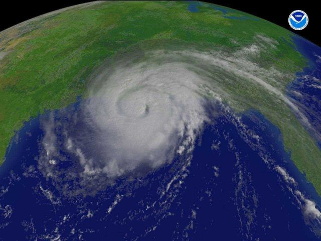 Tropical cyclone in the Gulf of Mexico. Picture
