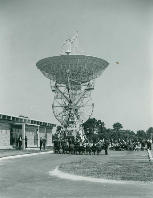 Dedication ceremony for Wallops Island GOES receiving station. Picture
