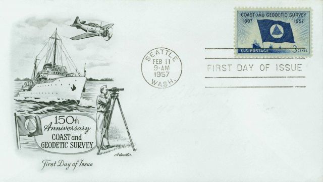First day cover with Coast and Geodetic Survey commemorative stamp Picture