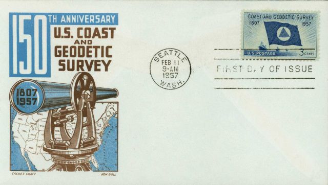 First day cover with Coast and Geodetic Survey commemorative stamp Picture
