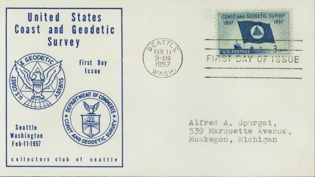 First day cover with Coast and Geodetic Survey commemorative stamp Picture