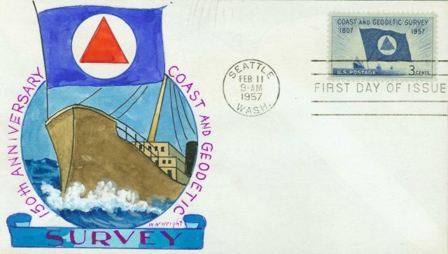 First day cover with Coast and Geodetic Survey commemorative stamp Picture