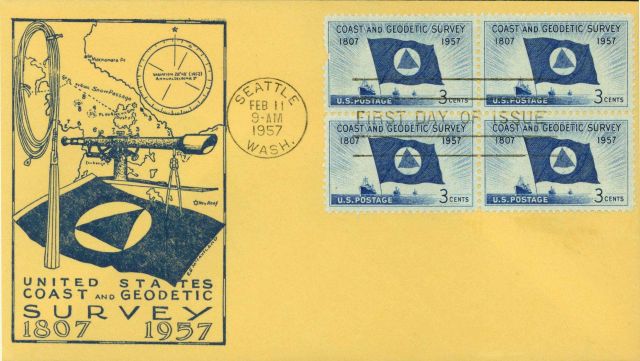 First day cover with Coast and Geodetic Survey commemorative stamp Picture