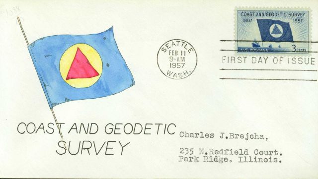 First day cover with Coast and Geodetic Survey commemorative stamp Picture