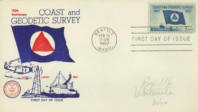 First day cover with Coast and Geodetic Survey commemorative stamp Picture