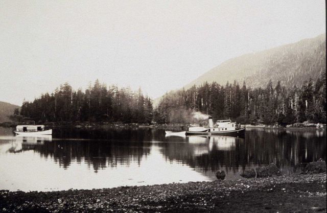 COSMOS, skiff, and survey launch. Picture
