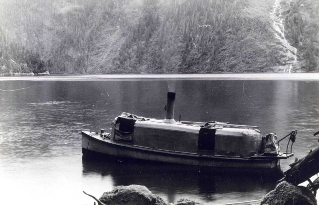 Launch DELTA - note sheave for sounding on stern. Picture