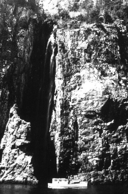 Launch WILDCAT at base of 600-foot cliff. Picture