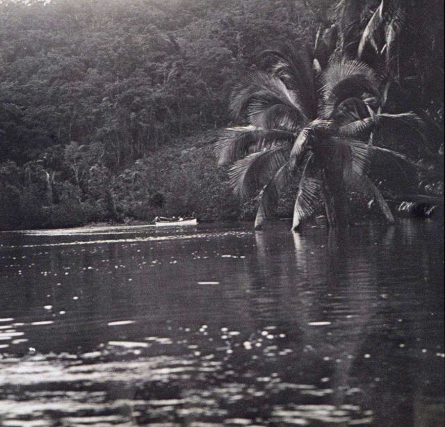 Survey boat in Philippine lagoon Picture