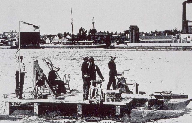 Army Corps of Engineers Lake Survey catamaran Picture