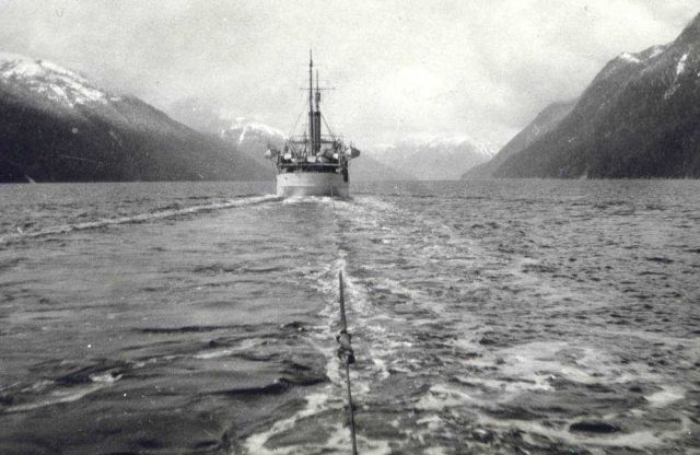 Stern of Coast and Geodetic Survey Ship SURVEYOR from COSMOS. Picture