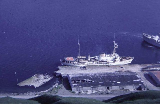 NOAA Ship SURVEYOR at Dutch Harbor. Picture