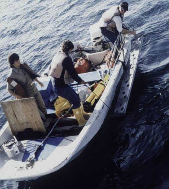 Boston whaler outfitted for inshore hydrography Picture