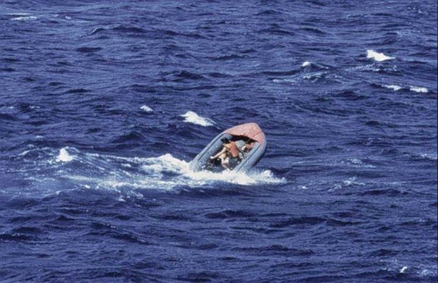 Zodiac off DISCOVERER. Picture