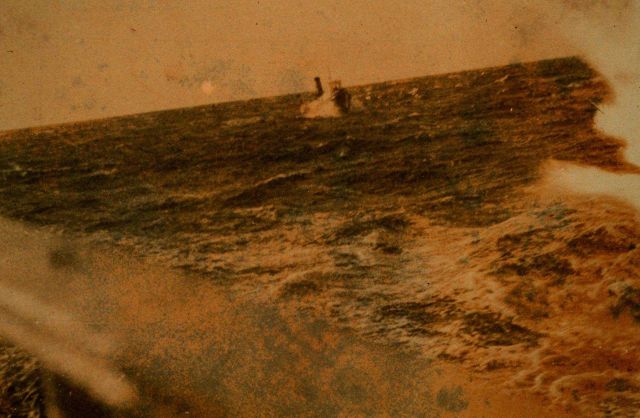 The COSMOS in heavy seas off Cape Chacon. Picture