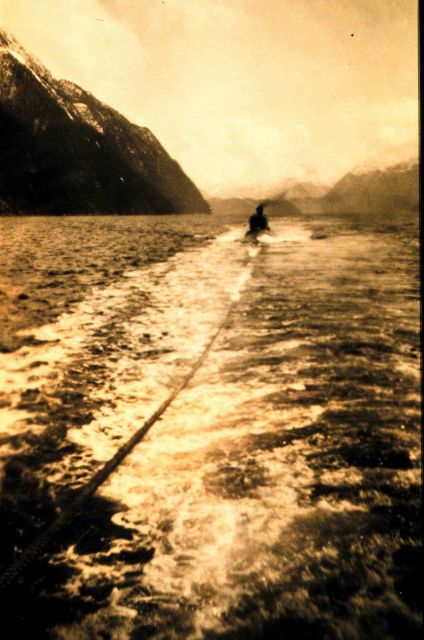 Steam launch COSMOS being towed from SURVEYOR Picture