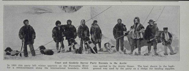 Dog sled trip up the 141st Meridian to the Arctic Ocean Picture