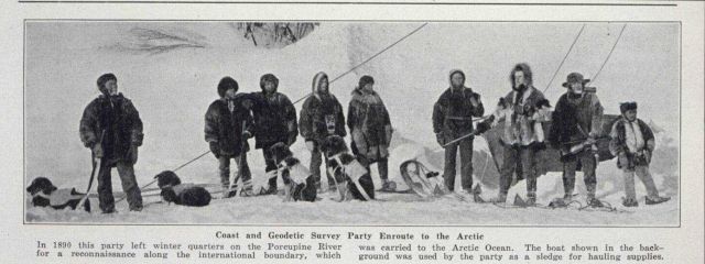 Dog sled trip up the 141st Meridian to the Arctic Ocean Picture