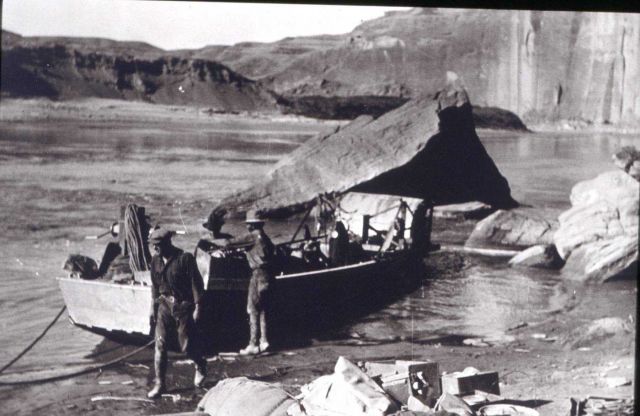 Large stern-wheel boat bringing supplies Picture