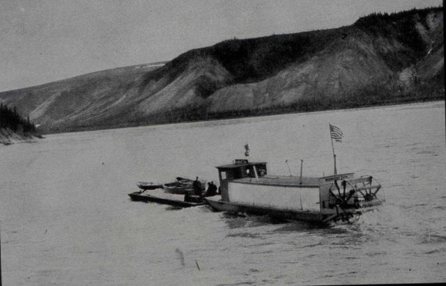 River boat MIDNIGHT SUN used to transport supplies on the Yukon River Picture