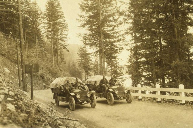 On the Columbia Highway, Oregon - White 3/4 ton truck Picture