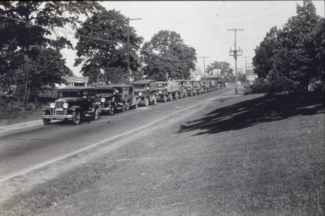 Trucks and the Depression make the big parties possible Picture