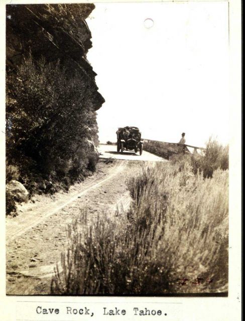 Cave Rock overlook at Lake Tahoe Picture