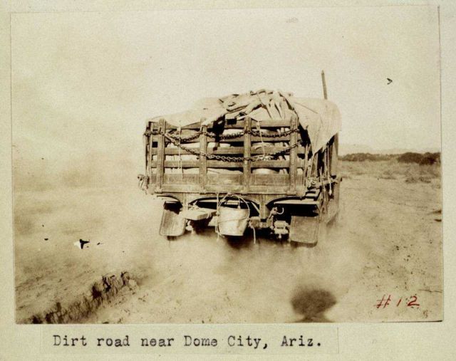 Clattering down a dirt road Picture