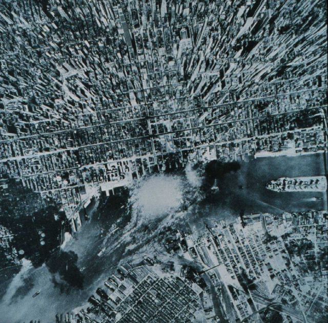 Nine-lens photograph of New York City. Picture