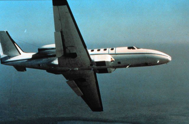 NOAA jet outfitted for photogrammetric missions. Picture