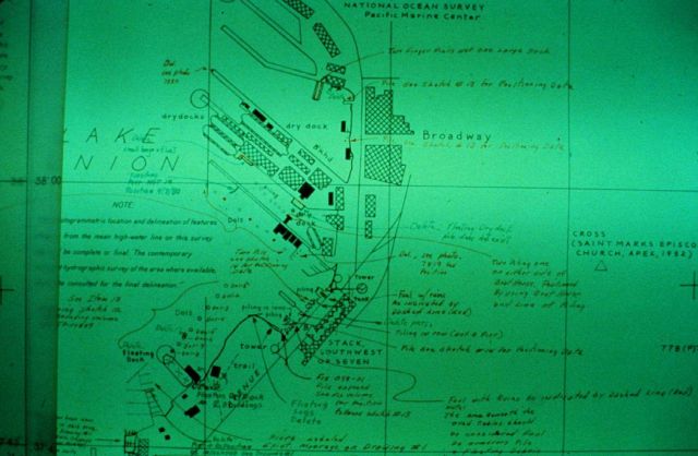 T-Sheet with editorial comments constructed from aerial photography Picture