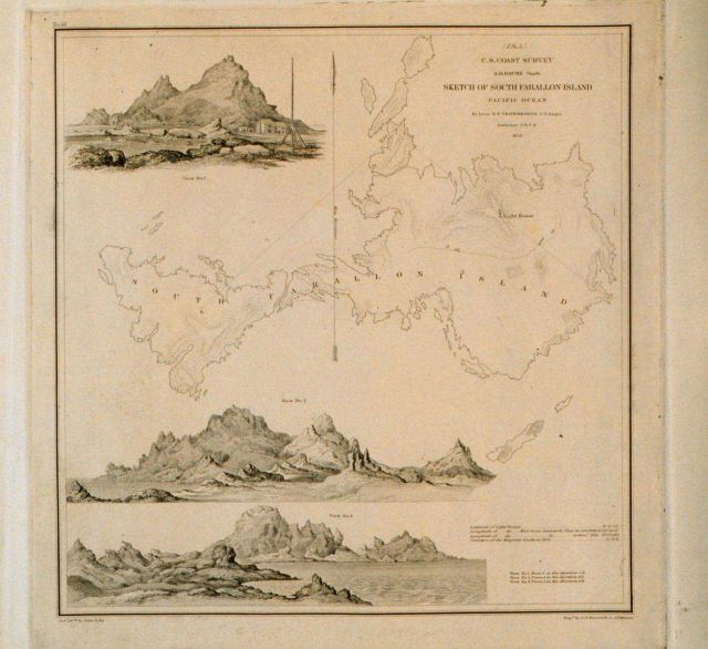 South Farallon Islands as sketched by Army Captain William P Picture