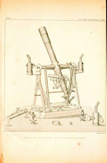 Meridian and equal altitude instrument for astronomic observations Picture