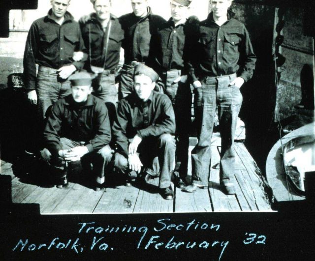 Deck officers in training for a commission in the United States Coast and Geodetic Survey, 1932. Picture