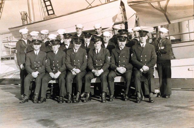 Unidentified chief petty officers and crew of unidentified C&GS ship Picture