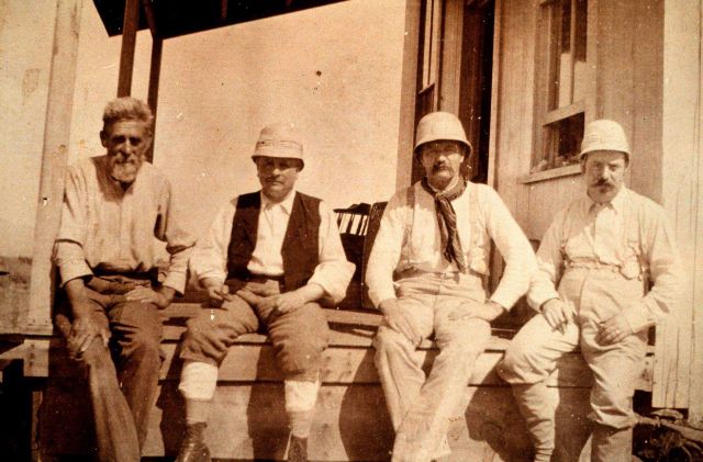 Unidentified personnel from field party in western United States Picture