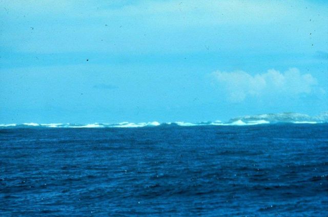 Surf boiling on the reef on the north side of San Salvador Island Picture
