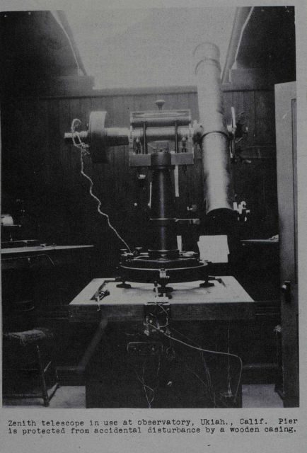 Zenith telescope at the Ukiah Latitude Observatory Picture