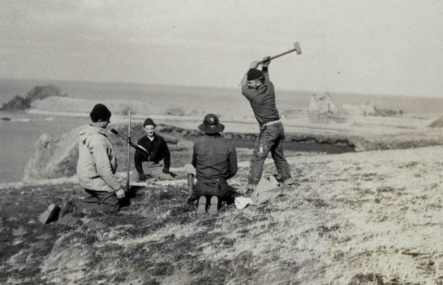 Driving mark into the muskeg Picture