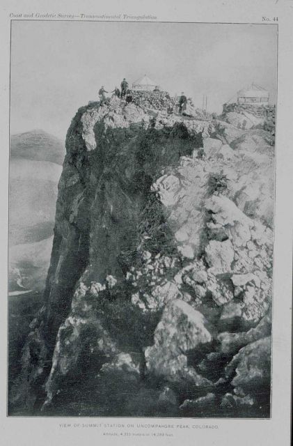 View of summit station on Uncompaghre Peak - 14300 feet Picture