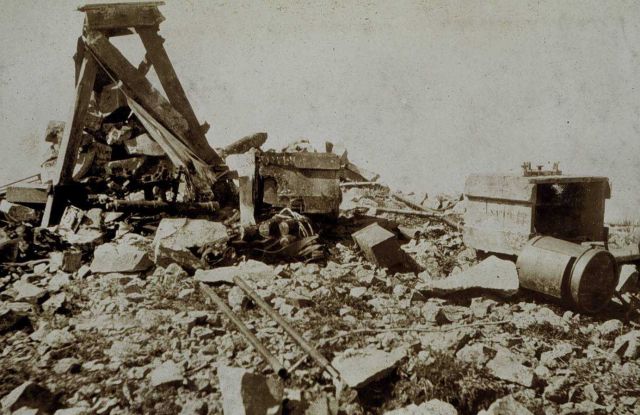 Station Caribou after being struck by lightning - Elevation 9816 feet Picture